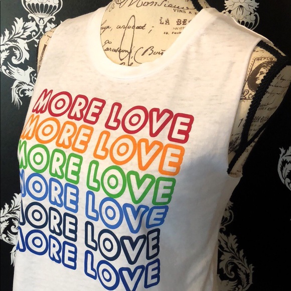 🍀 NWT! Beautiful Rainbow More Love Tank! - Picture 3 of 5
